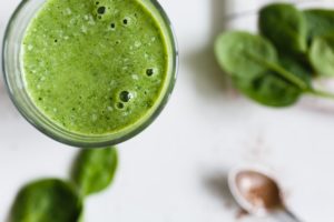 Picture of a green smoothie.