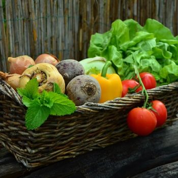 Vegetables in a basket image