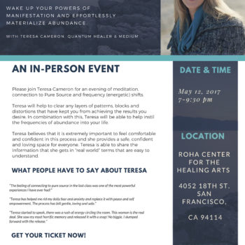 Roha Event flyer May 2017