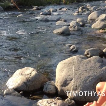 Tim at a river near Yosemite